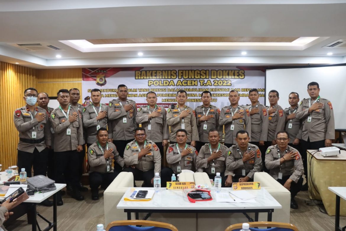 Rakernis Fungsi Dokkes Polda Aceh T. A. 2022 Digelar