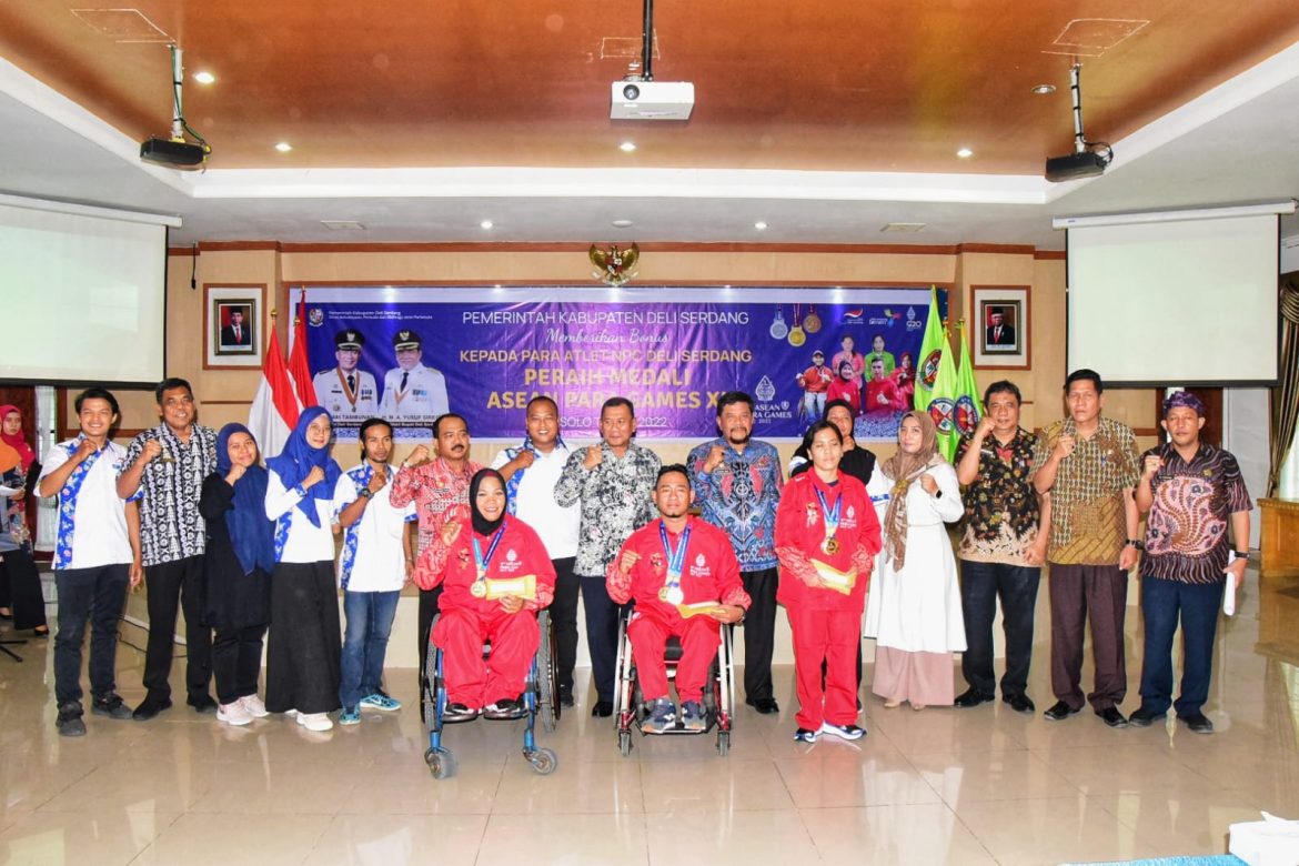 Harumkan Nama Indonesia di Kancah National Paralimpic Comitte, 6 Atlet Deli Serdang Diguyur Bonus