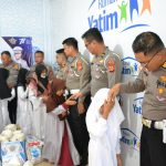 Sambut Hari Lalu Lintas Bhayangkara Ke 67, Ditlantas Polda Aceh Santuni 50 Anak Yatim Piatu