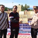 Kapolres Pijay Terima 100 Paket Sembako Dari Bank Aceh Untuk Disalurkan Kepada Masyarakat