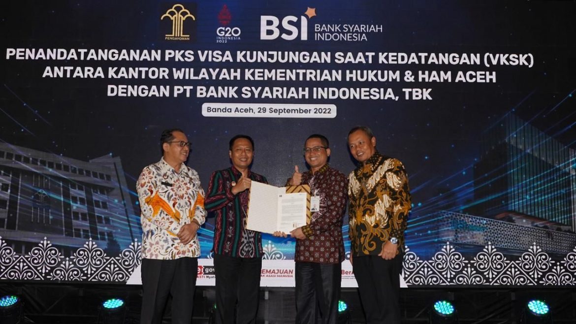 BSI Sinergi Dengan Kemenhumham RI, Siap Layani Visa On Arrival di Aceh