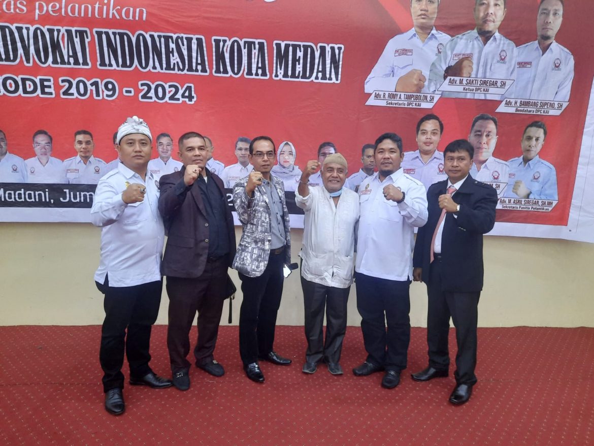 Ketua DPC.Pejuang Bravo Lima Batu Bara Hadiri Pelantikan Ketua DPC.Kongres Advokat Indonesia Kota Medan.
