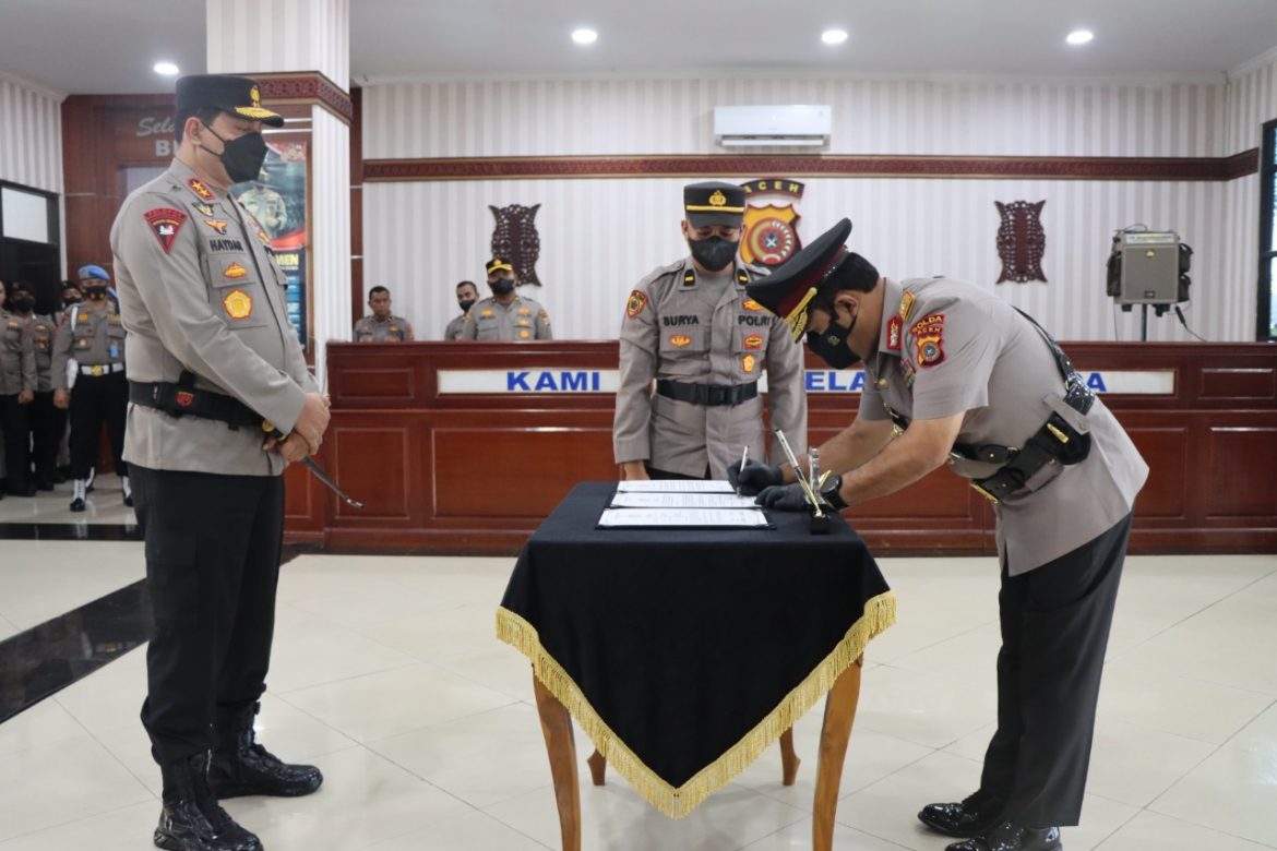 Kapolda Aceh Lantik Brigjen Pol. Drs.Syamsul Bahri, M.M, Jadi Wakapolda Aceh