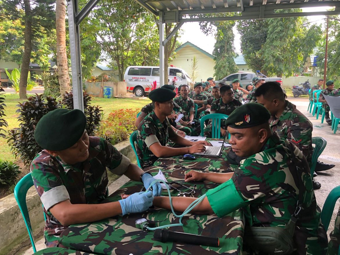 Yonif Raider 300/Bjw dukung program “Cekas Manjur” Dinas Kesehatan Kabupaten Cianjur