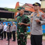 Apel Gabungan TNI-Polri di Polres Aceh Timur Dalam Rangka Sinergitas