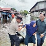 Polisi di Singkil Pantau Belasan Desa Yang Terdampak Banjir