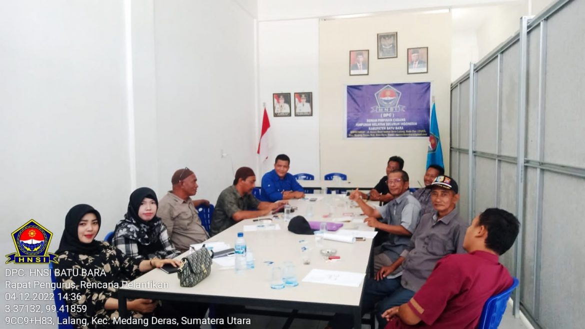 DPC HNSI Batu Bara Laksanakan Rapat Koordinasi Ketua Umum akan Meriahkan Pelantikan
