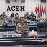 Pejabat Polda Aceh Hadiri Rapat Penekanan Program Quick Wins Presisi Triwulan I Tahun 2023 Secara Virtual