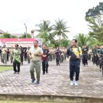 Perkuat Sinergitas TNI- Polri, Polres Bireuen Gelar Olah Raga Bersama Kodim 0111