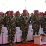 Gubernur AAL Hadiri Upacara Pengangkatan Menhan RI Jadi Warga Kehormatan Korps Marinir TNI AL