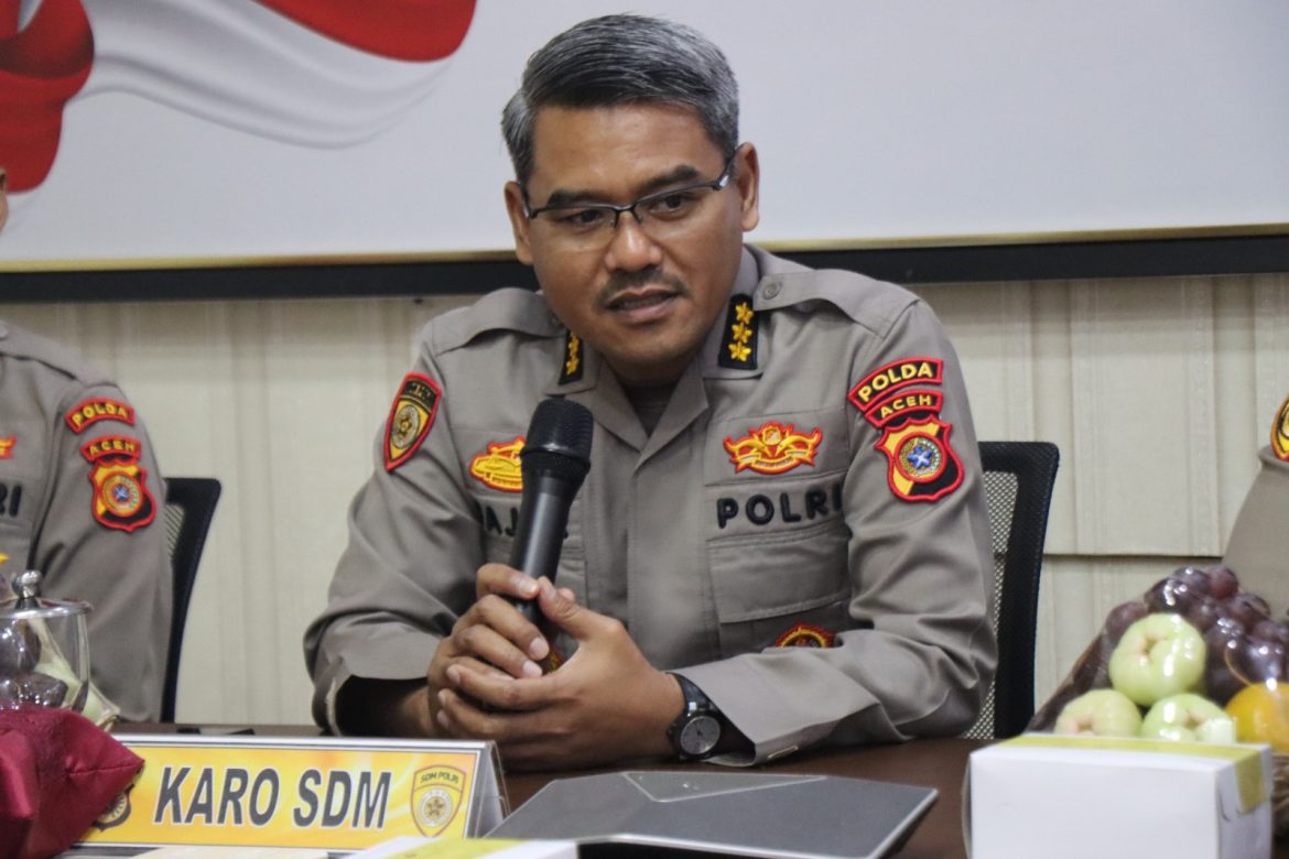 Karo SDM Polda Aceh Bersama Kabagjakdiklat Rojianstra SSDM Polri Gelar Kegiatan di Mapolda Aceh