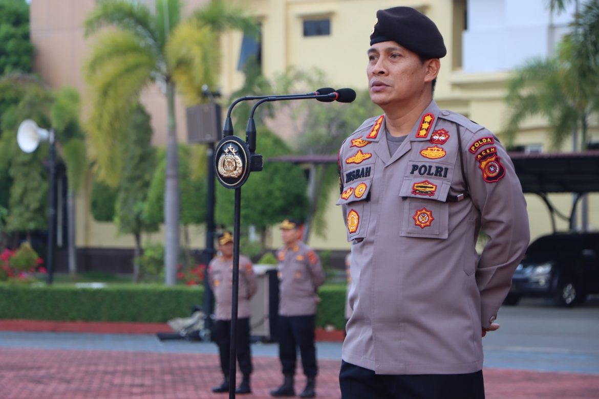 Dirsamapta Polda Aceh Sampaikan Informasi Pemilu 2024 Untuk Personel Polda Aceh