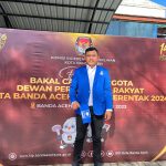 DI Muhammad Daulat Madani Bacaleg DPRK Kota Banda Aceh dapil  1 PAN resmi mendaftarkan diri di kantor KIP