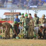 Pangdam IM mengikuti acara Puncak Penanaman Mangrove Nasional secara serentak jajaran TNI di seluruh Indonesia