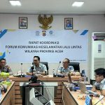 Jasa Raharja Bersama Ditlantas Polda Aceh Adakan Rapat Koordinasi Forum Komunikasi Keselamatan Lalu Lintas